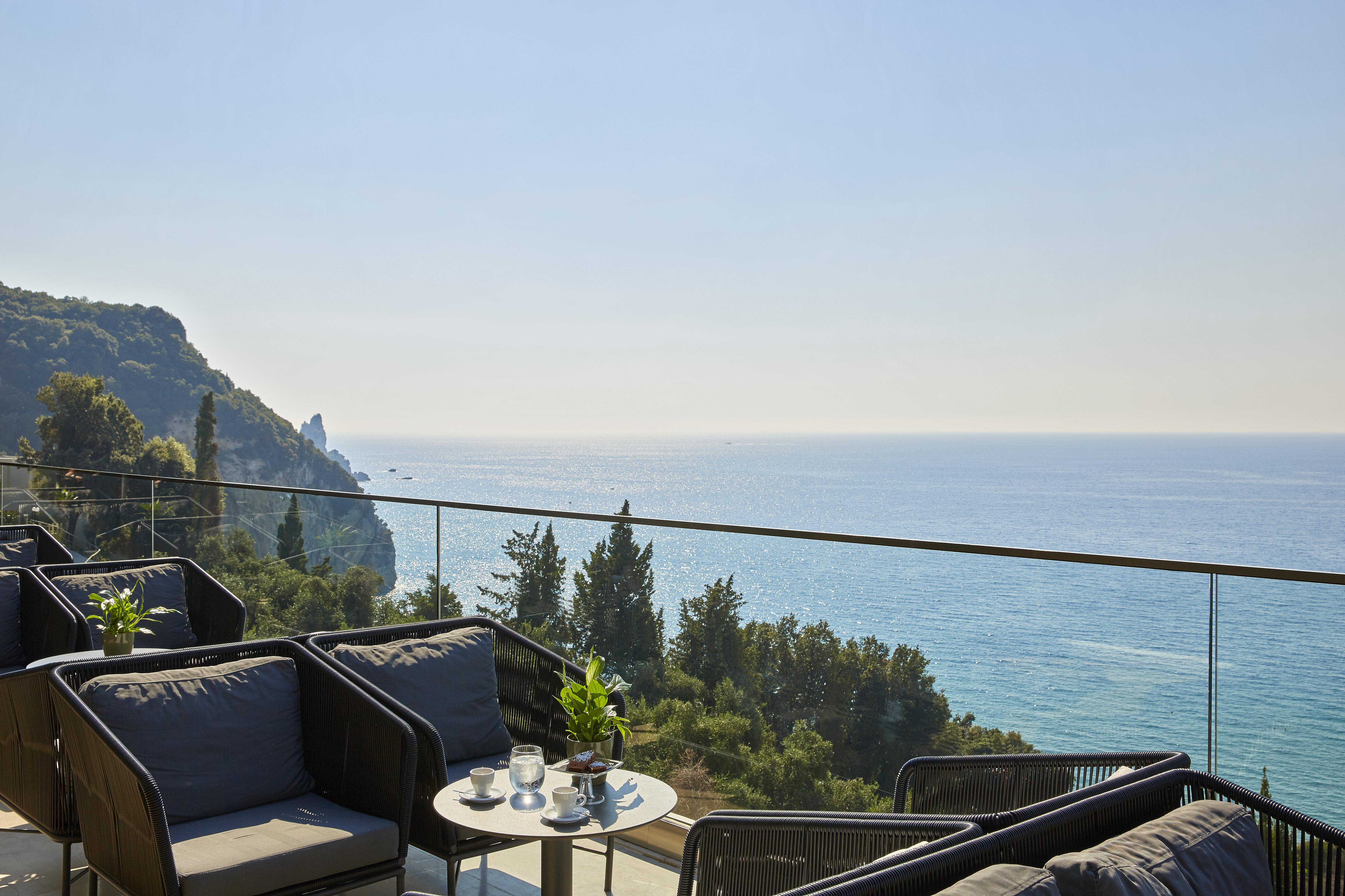 Alkyna Lifestyle Beach Resort Ex La Grotta Verde (Adults Only) Agios Gordios  Ngoại thất bức ảnh View from the hotel